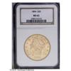 Image 1 : 1894 $20 MS62 NGC. The design features are well struck 1894[$20] MS62 NGC.