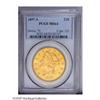 Image 3 : 1897-S $20 MS64 PCGS.From The Meads Point Collection. 1897-S[$20] MS64 PCGS.