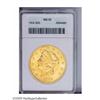Image 1 : 1904 $20 MS62 ANACS. Well struck with amazingly full, 1904[$20] MS62 ANACS.