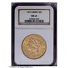Image 1 : 1907 $20 MS64 NGC. Sharply struck over the design elem 1907[$20] MS64 NGC.