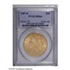 Image 3 : 1907-D $20 MS64 PCGS. This intricately struck final ye 1907-D[$20] MS64 PCGS.