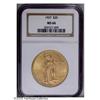 Image 3 : 1927 $20 MS66 NGC. Yellow-gold color, shimmering luste 1927[$20] MS66 NGC.