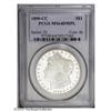 Image 3 : 1890-CC S$1 MS64 Deep Mirror Prooflike PCGS. A bright, 1890-CC[S$1] MS64 Deep Mirror Prooflike PCGS.