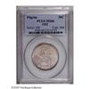 Image 1 : 1921 50C Pilgrim MS66 PCGS. Attractive lilac toning is 1921[50C] Pilgrim MS66 PCGS.