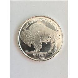 One Half Ounce 999 Silver Bullion