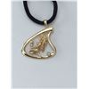 Image 2 : 14K Gold Pendant Aquarius