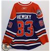 Image 1 : OILERS XL REEBOK JERSEY HEMSKY.