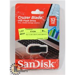 5 SANDISK 32 GB USB FLASH DRIVES
