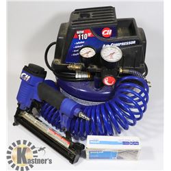 FLAT WITH AIR COMPRESSOR, BRAD NAILER AND NAILS