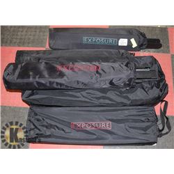 1 LARGE AND 2 SMALL FOLDING DISPLAY RACKS