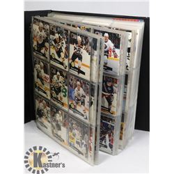 BINDER OF 91-92 PROSET & COLLECTORS CHOICE HOCKEY