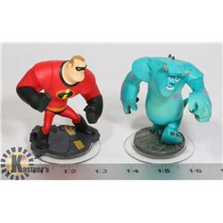 LOT OF INFINITY DISNEY PIXAR FIGURES - SULLEY &