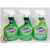 Image 1 : THREE BOTTLES OF CLOROX CLEAN UP SPRAY