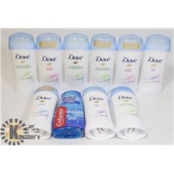 BAG OF ASSORTED DOVE ANTI-PERSPIRANT