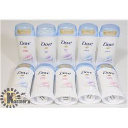 BAG OF ASSORTED DOVE ANTI-PERSPIRANT
