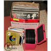 Image 1 : LOT OF 90 45'S W/CARRYING CASE & COLLECTABLE