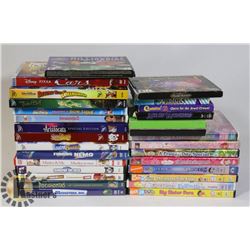 LOT OF COMPUTER DVD GAMES AND ASSORTED DVDS.