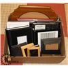 Image 1 : BOX OF ASSORTED PICTURE FRAMES AND PHOTO ALBUMS.