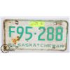 Image 1 : SASKATCHEWAN 1966 LICENSE PLATE