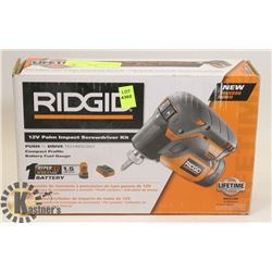 SEALED "RIDGID" 12V PALM IMPACT