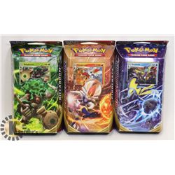 LOT OF 3 POKEMON NEW SWORD & SHIELD THEME DECKS.