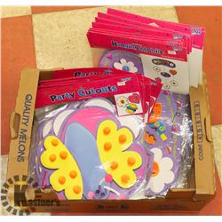 LOT OF PARTY CUTOUTS