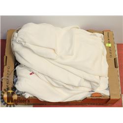 LOT OF WHITE SCARVES.