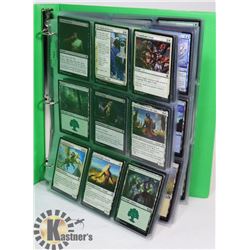 LOT OF 180 MAGIC THE GATHERING BINDER OF UNUSED
