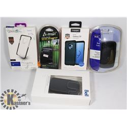 FLAT OF USED GALAXY S9 MILITARY GRADE CASE,