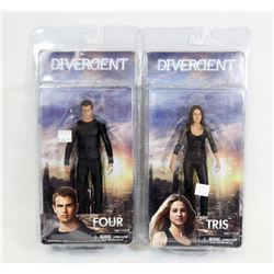LOT OF 2 DIVERGENT FIGURES - TRIS & FOUR.