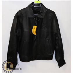MENS NEW LEATHER JACKET WITH REMOVEABLE LINER