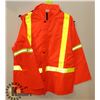 Image 1 : NEW 2XL REFLECTIVE HOODED RAIN JACKET