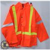 Image 1 : NEW XL REFLECTIVE HOODED RAIN JACKET