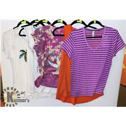 LOT OF 6 L/XL TOPS