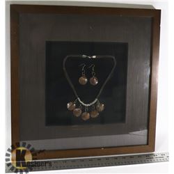 FRAMED 3D SHADOW BOX OF NECKLACE