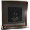 Image 1 : FRAMED 3D SHADOW BOX OF NECKLACE