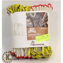 NEW SUPERIOR SURE GRIP 12 PAIR GLOVES