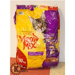 10KG BAG OF MEOW MIX CAT FOOD BEST BY MAR 2021