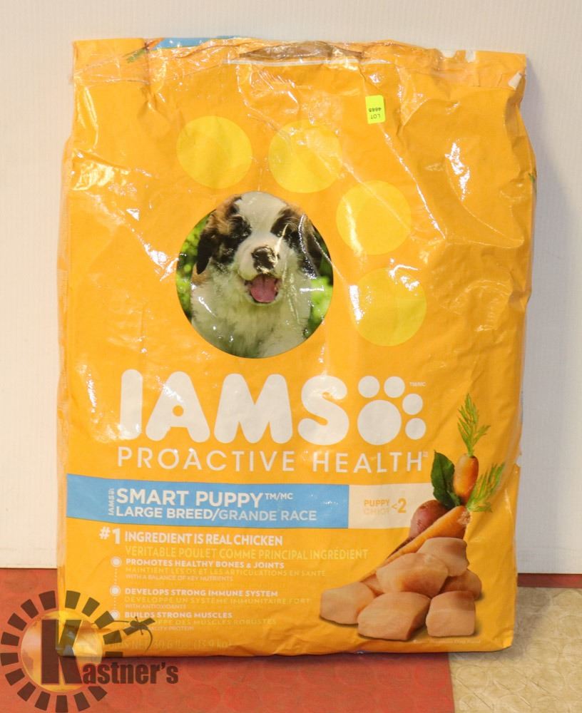 13.9KG BAG OF IAMS DOG FOOD BEST BY DEC 2020
