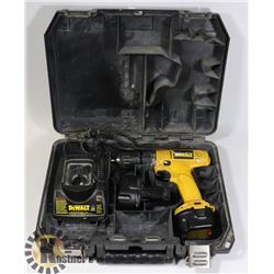 DEWALT 7.2 VOLT CORDLESS DRILL.