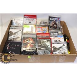 FLAT OF PLAYSTATION 3 GAMES, WIRELESS CONTROLLER