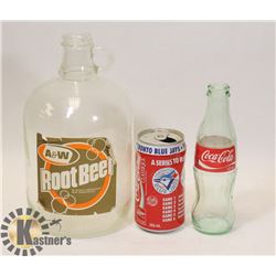 VINTAGE 80-OZ A & W ROOT BEER JUG, SOLD WITH