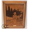 Image 1 : KIM MURRAY "THE PROSPECTOR" CARVED WOOD PICTURE
