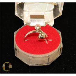 #61-ROSE QUARTZ RING SIZE 8