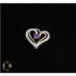 #29-AMETHYST & CZ PENDANT