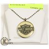 Image 1 : HARLEY DAVIDSON LOGO PENDANT WITH NECKLACE