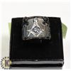 Image 1 : BLACK TONED STAINLESS STEEL FREE MASONS CREST