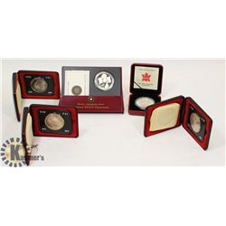 LOT OF 5 VARIOUS ROYAL CANADIAN MINT SILVER $2