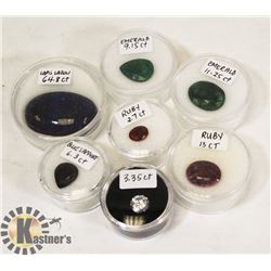 110 CARATS OF RUBY, EMERALD, SAPPHIRE & LAPIS