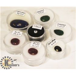105 CARATS OF RUBY, EMERALD, SAPPHIRE & LAPIS